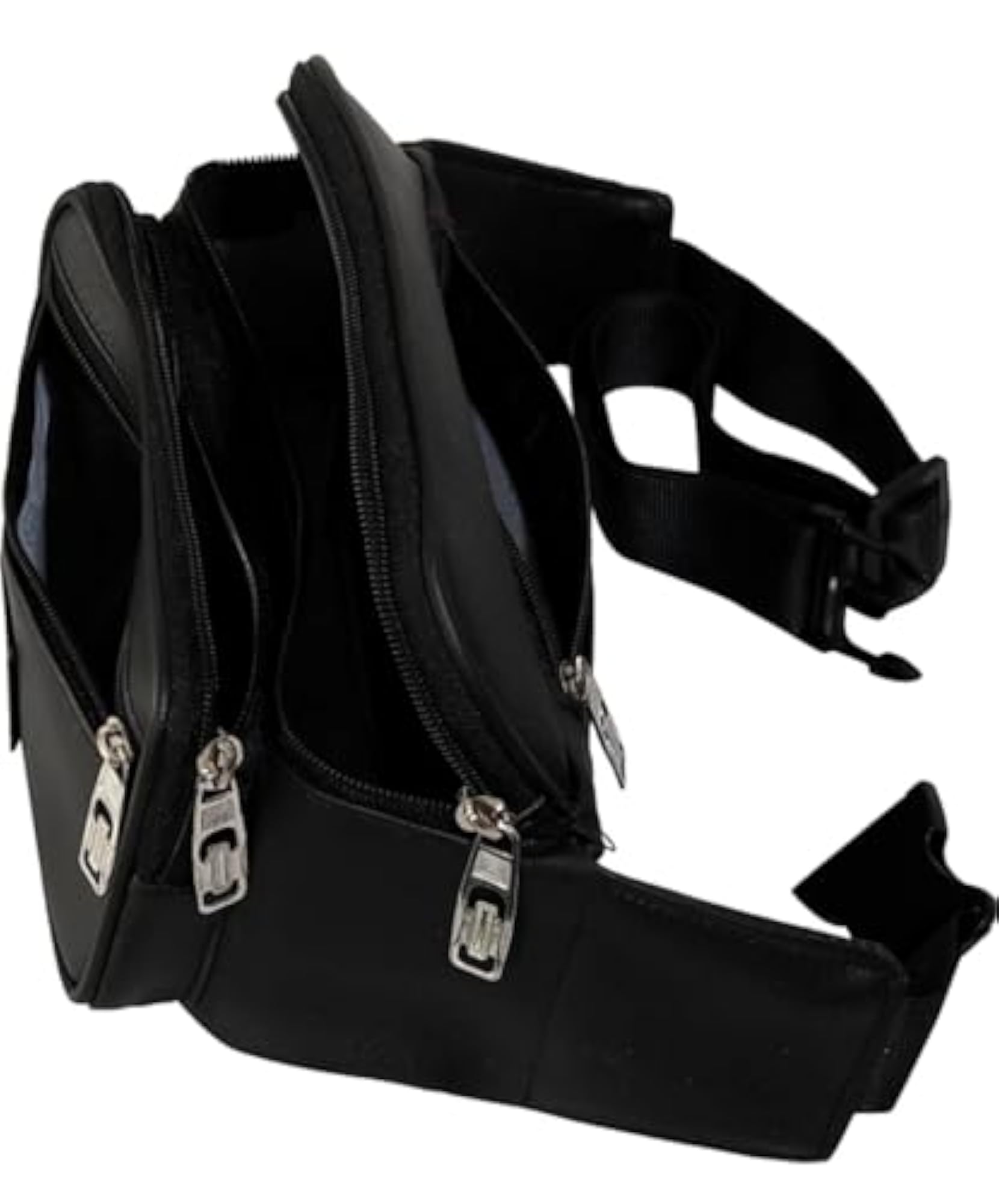 PU Leather Waist Pack Bag for Travel Essentials